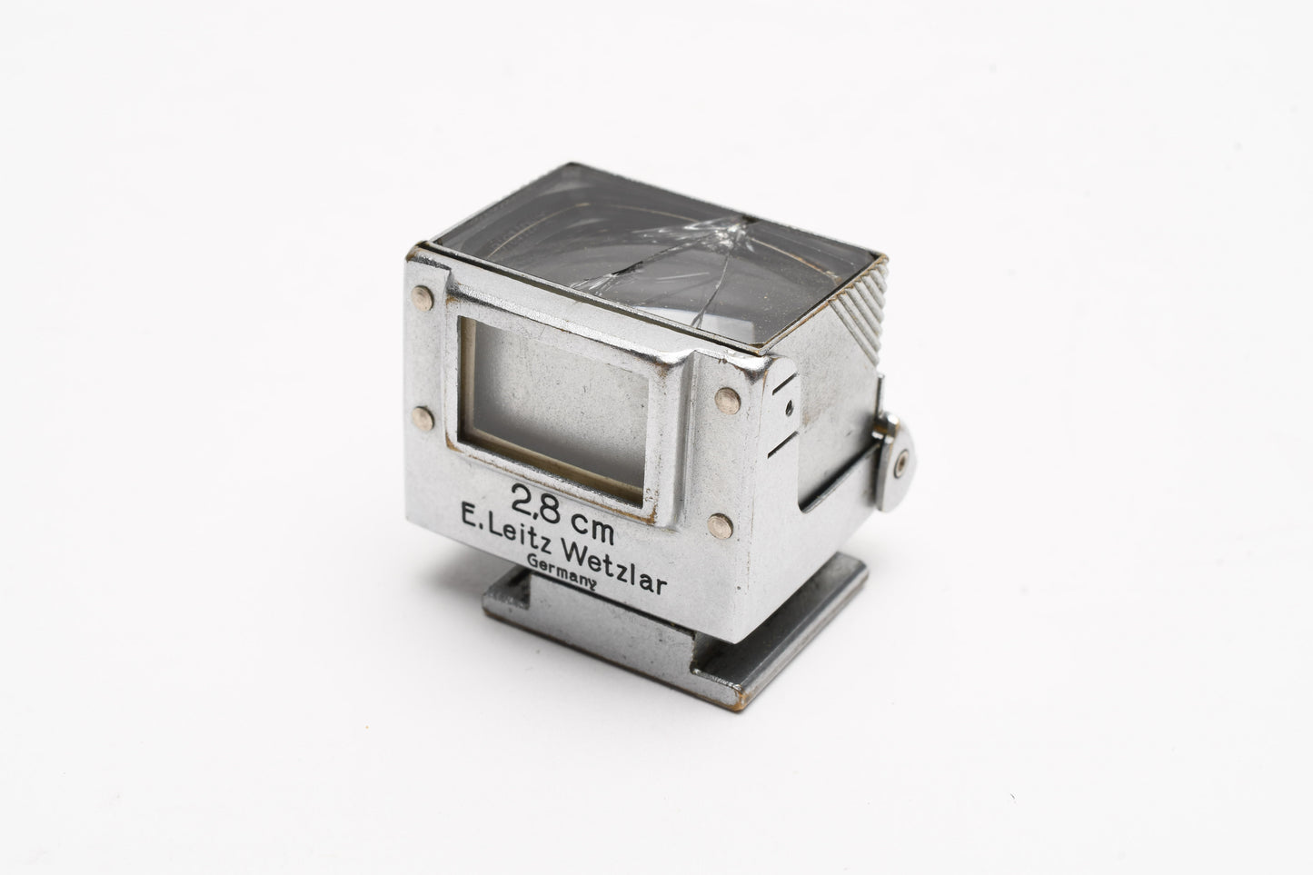 Leica Leitz SUOOQ finder for Hektor 2.8cm f6.3, cracked glass, still good!