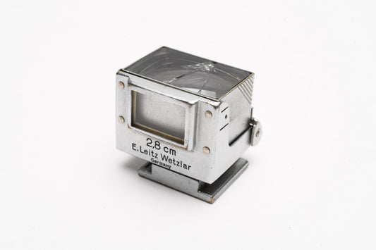 Leica Leitz SUOOQ finder for Hektor 2.8cm f6.3, cracked glass, still good!