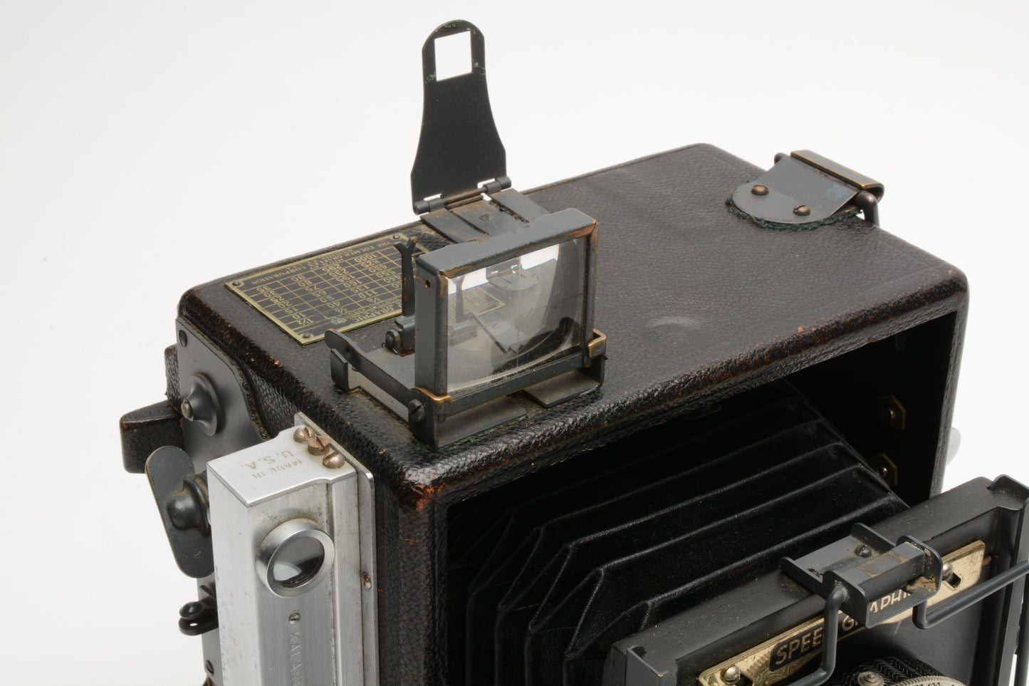 Graflex Speed Graphic 3 1/4 x 4 1/4 Field Camera w/Zeiss 135mm f4.5 Lens, tested