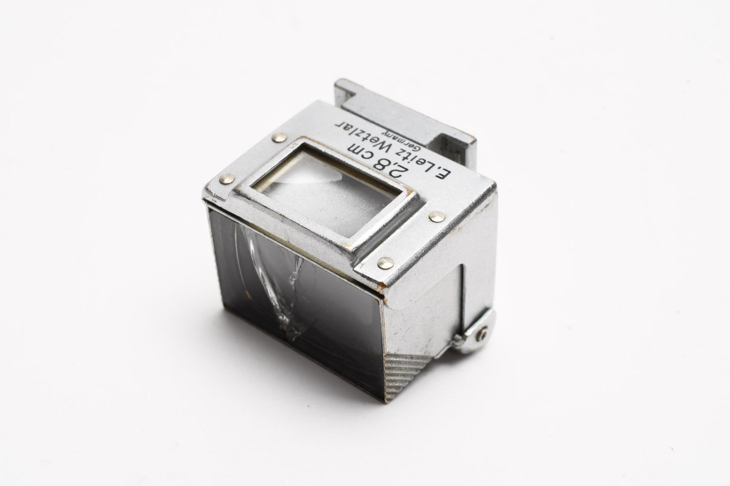 Leica Leitz SUOOQ finder for Hektor 2.8cm f6.3, cracked glass, still good!
