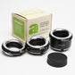Accura Minolta MD Auto extension tubes set 12, 20, 36mm set