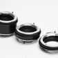 Accura Minolta MD Auto extension tubes set 12, 20, 36mm set