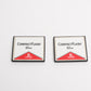 2x 32MB CF Compact Flash Cards in Dual Case, Formatted, Clean