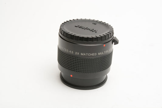 Vivitar Matched 2X Converter MC 75-205mm f3.5-4.5  in case for PK Mount