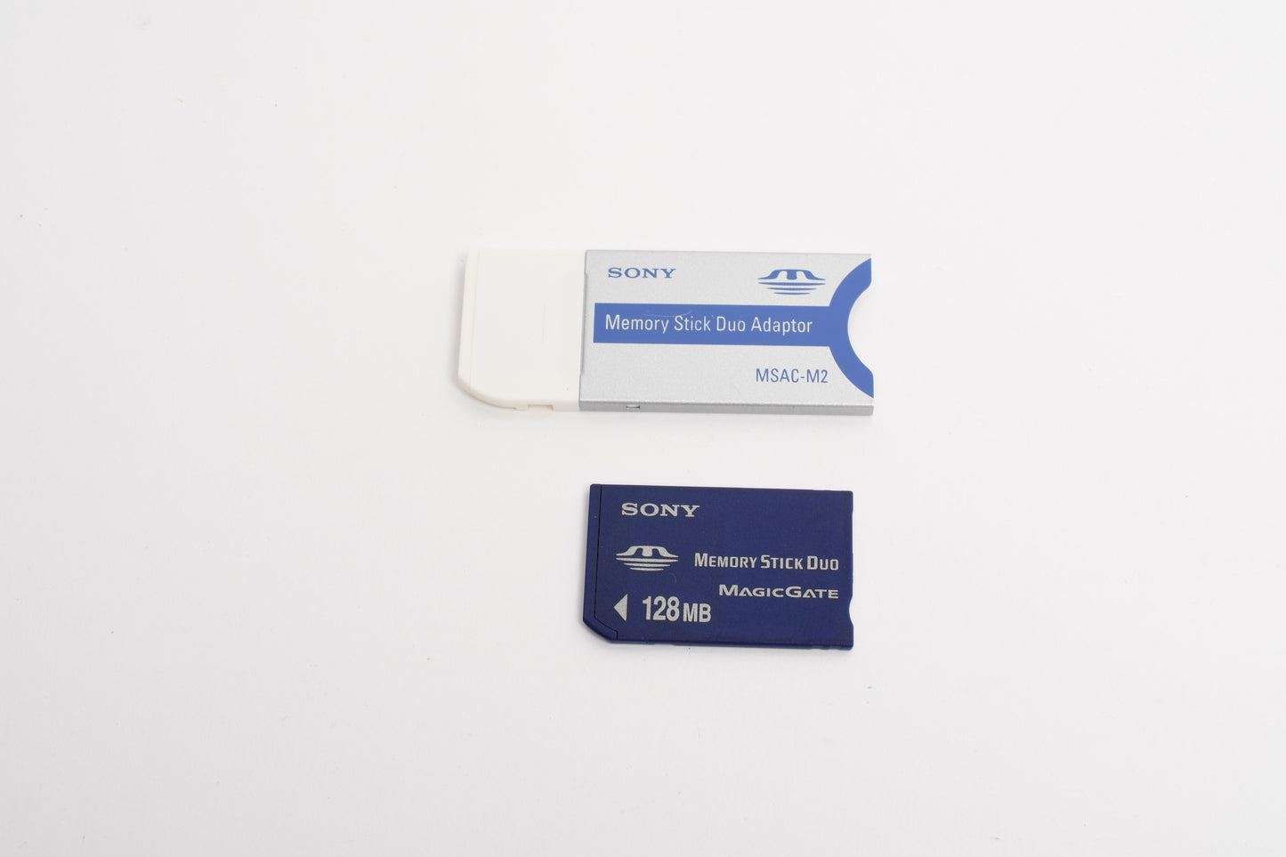 Sony 128MB Memory Stick Duo Card MagicGate w/ Adapter, Formatted