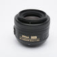 Nikon AF-S Nikkor 35mm f1.8G DX lens, caps, very clean