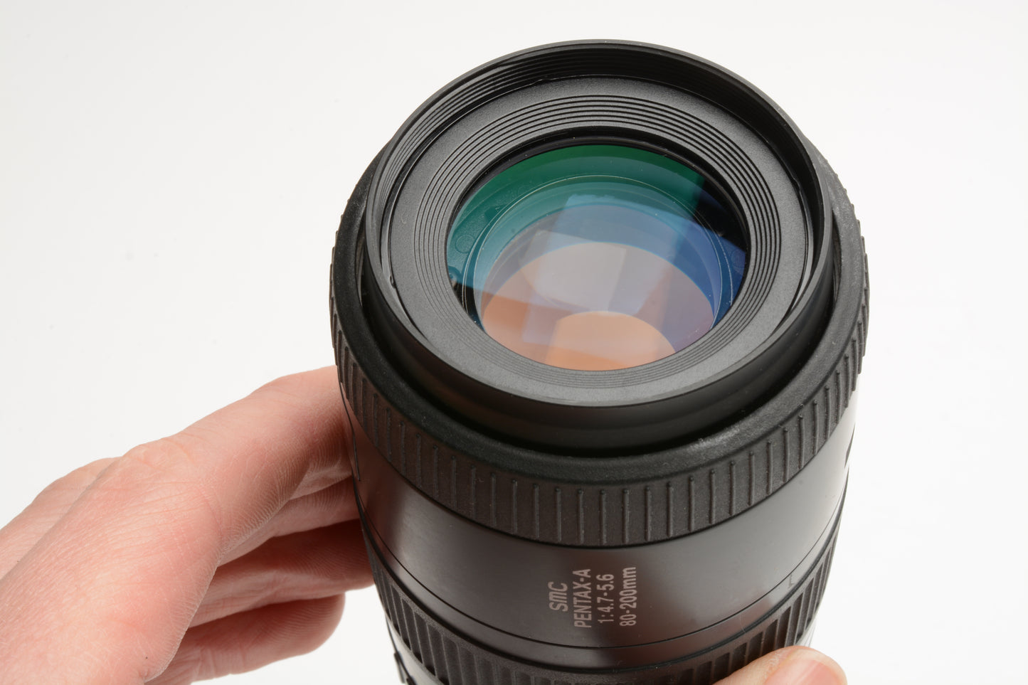 Pentax-A SMC AF 80-200mm F4.7-5.6 zoom lens, clean, compact, w/caps + Sky