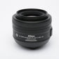 Nikon AF-S Nikkor 35mm f1.8G DX lens, caps, very clean