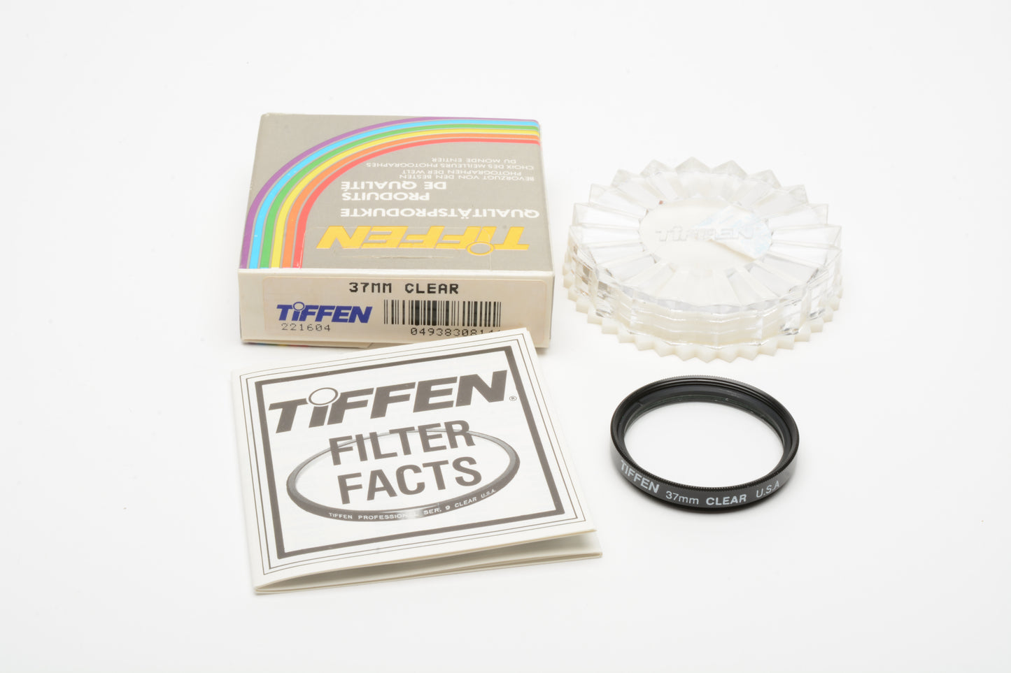 Tiffen 37mm clear filter, NIB