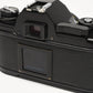 Nikon EM 35mm SLR w/Nikon Nikkor 50mm f1.8 lens, strap, cap, new seals