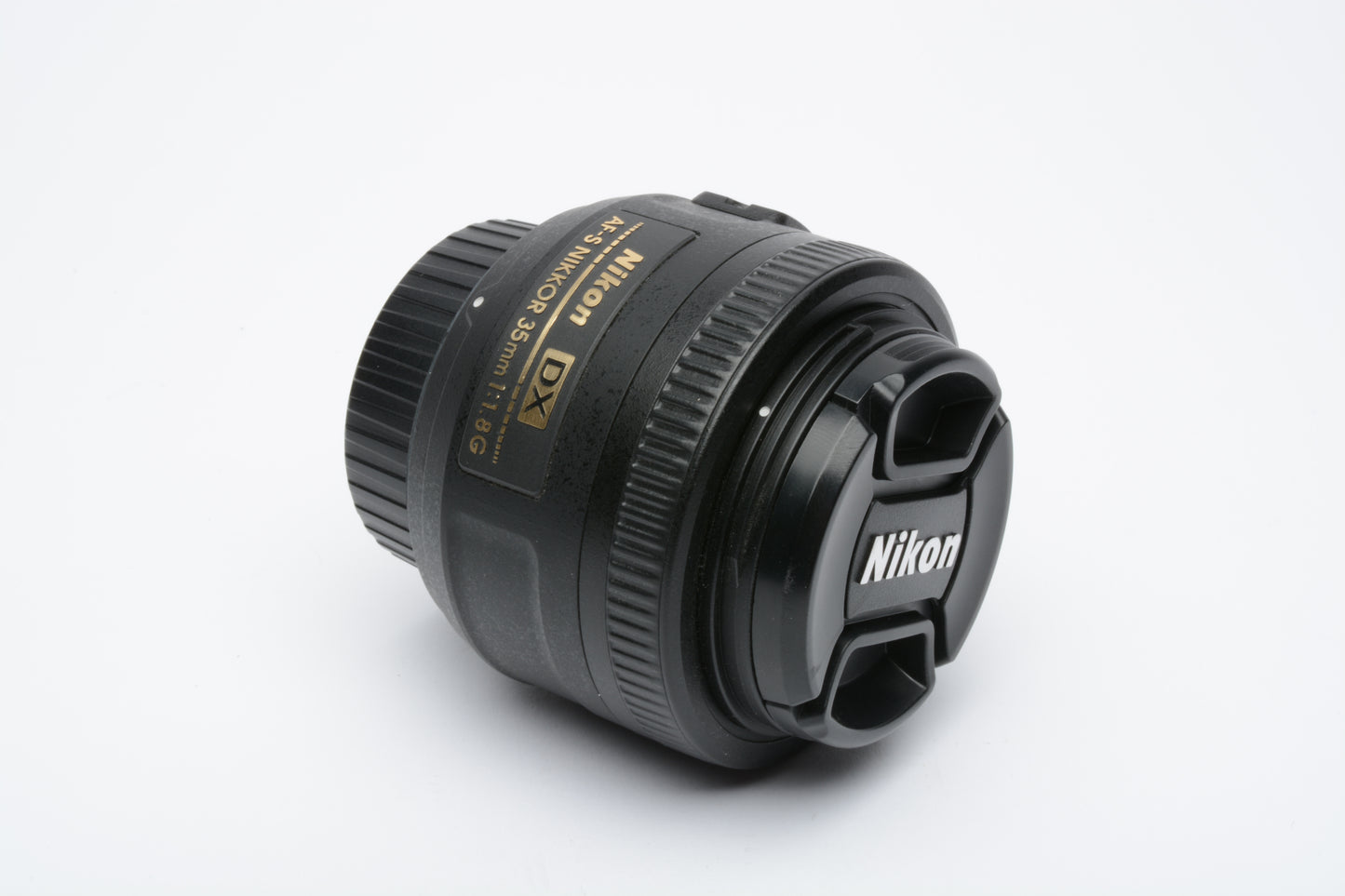 Nikon AF-S Nikkor 35mm f1.8G DX lens, caps, very clean