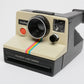 Polaroid One Step Land Instant camera w/rainbow stripe, nice and clean, tested + Case