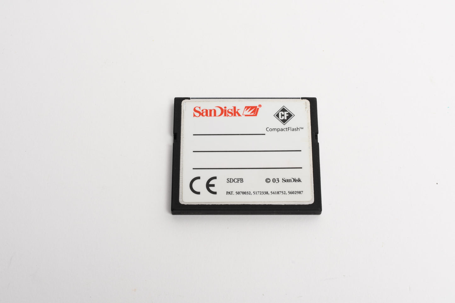 SanDisk 256MB CF Compact Flash Card, Formatted, Clean