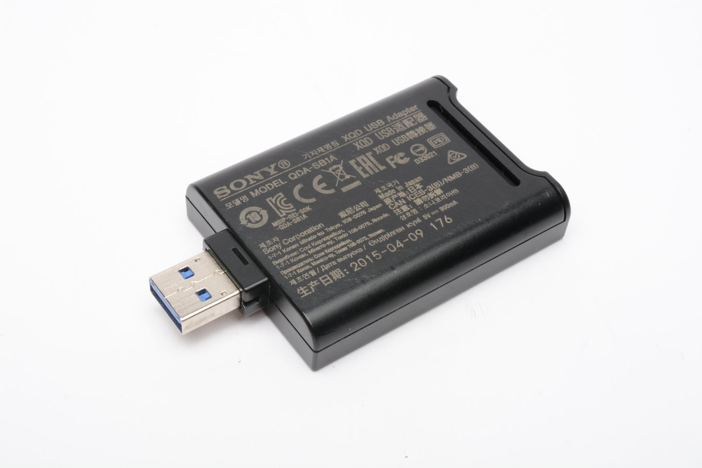 Sony XQD-USB adapter for G series, tested, great (No cap)