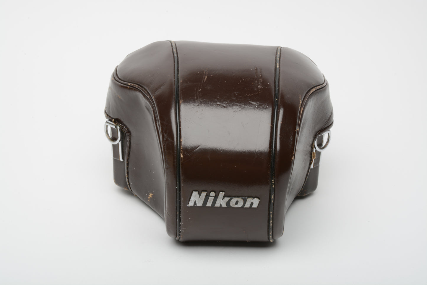 Nikon F Eveready hard leather camera carrying case (Brown)