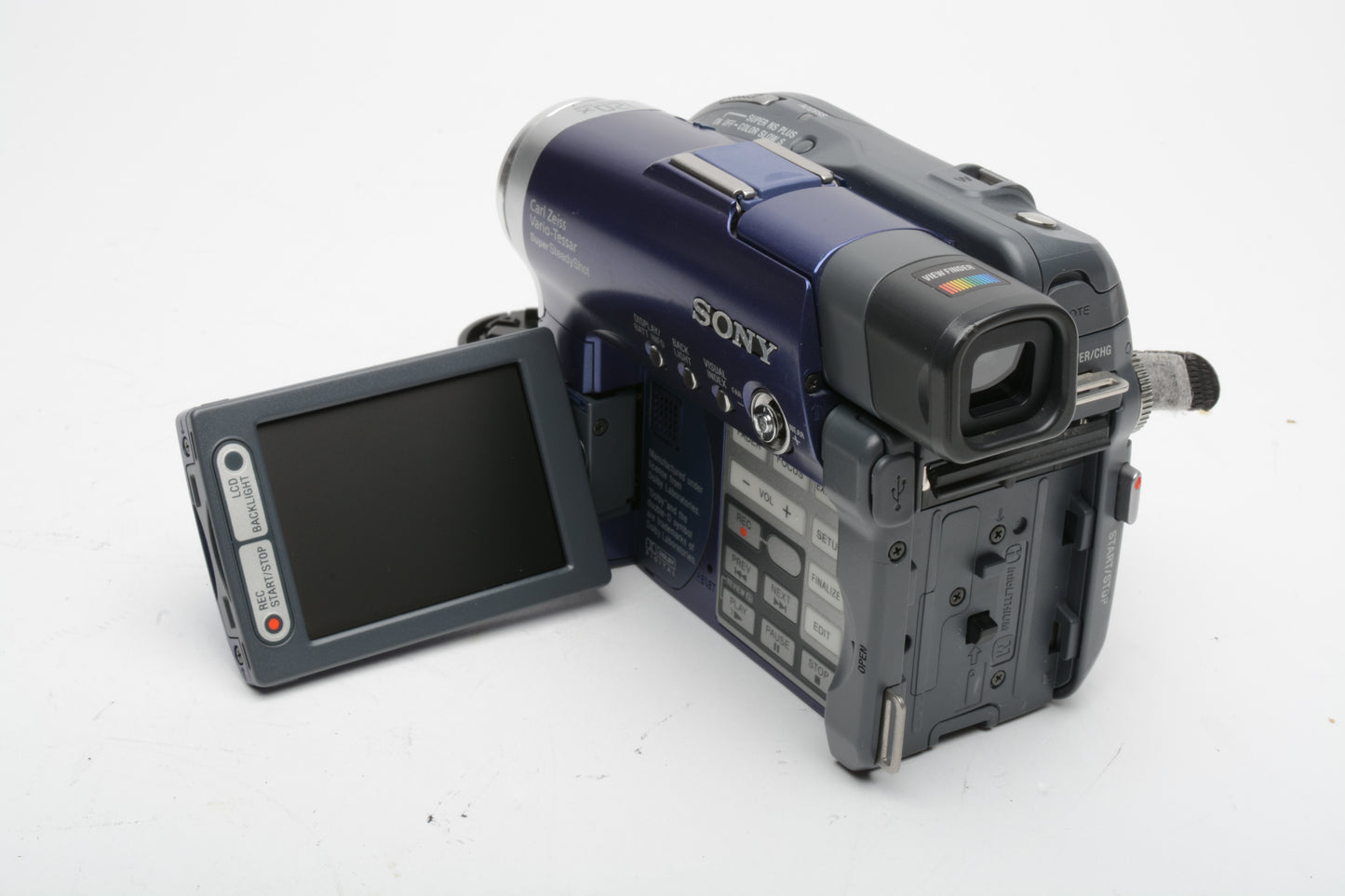 Sony DCR-DVD101 DVD-R Camcorder w/2batts, charger, remote, case, tested, great!