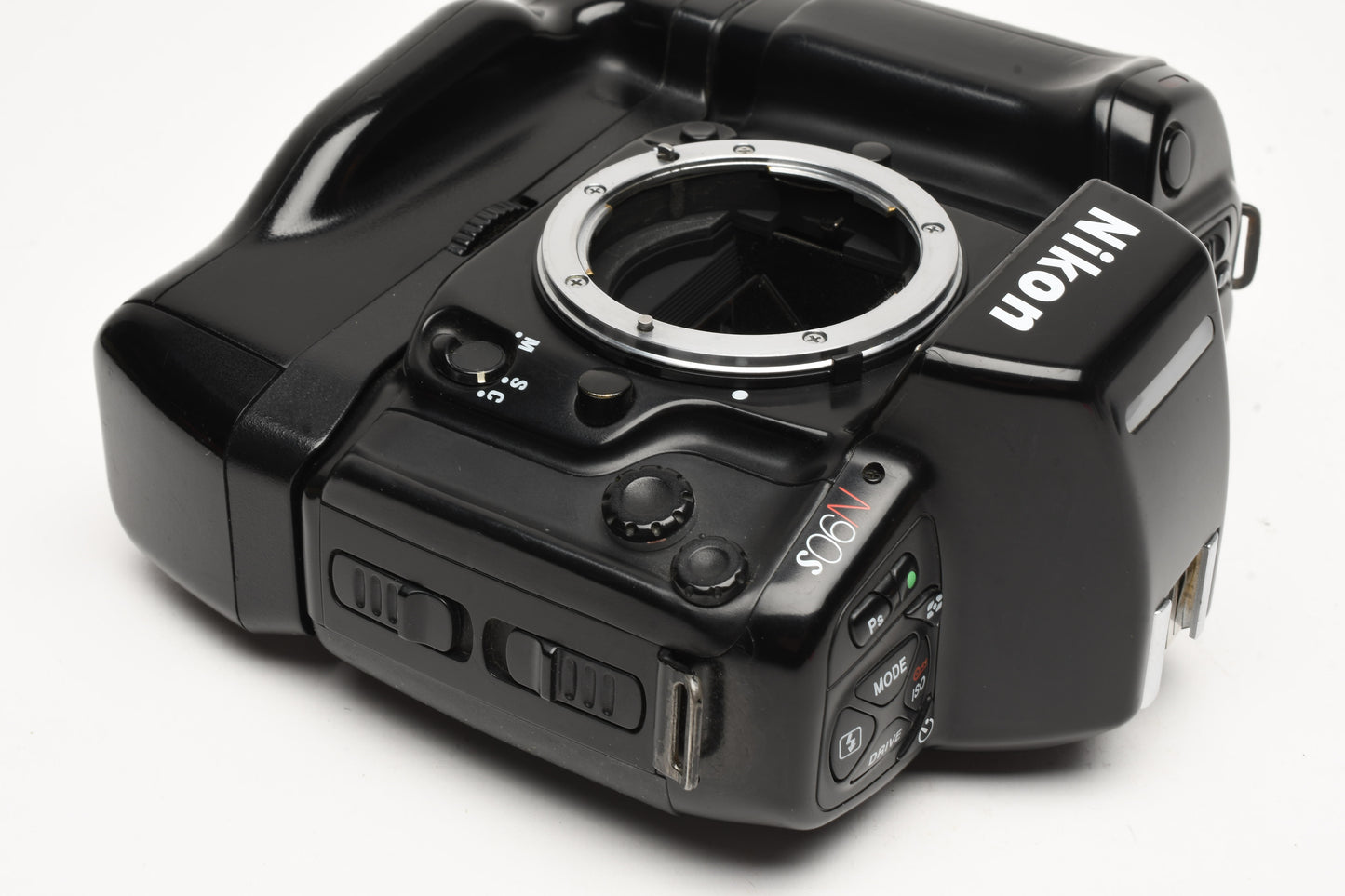 Nikon N90s 35mm SLR Body +MF-26 back, MB-10 Grip, Great, Tested