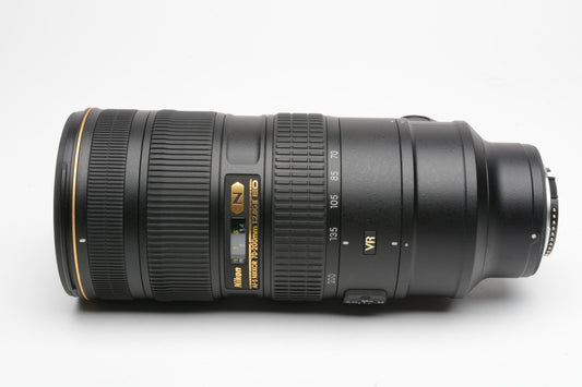 Nikon AF-S Nikkor 70-200mm f2.8G II ED VR zoom lens - NO AF, MANUAL FOCUS ONLY