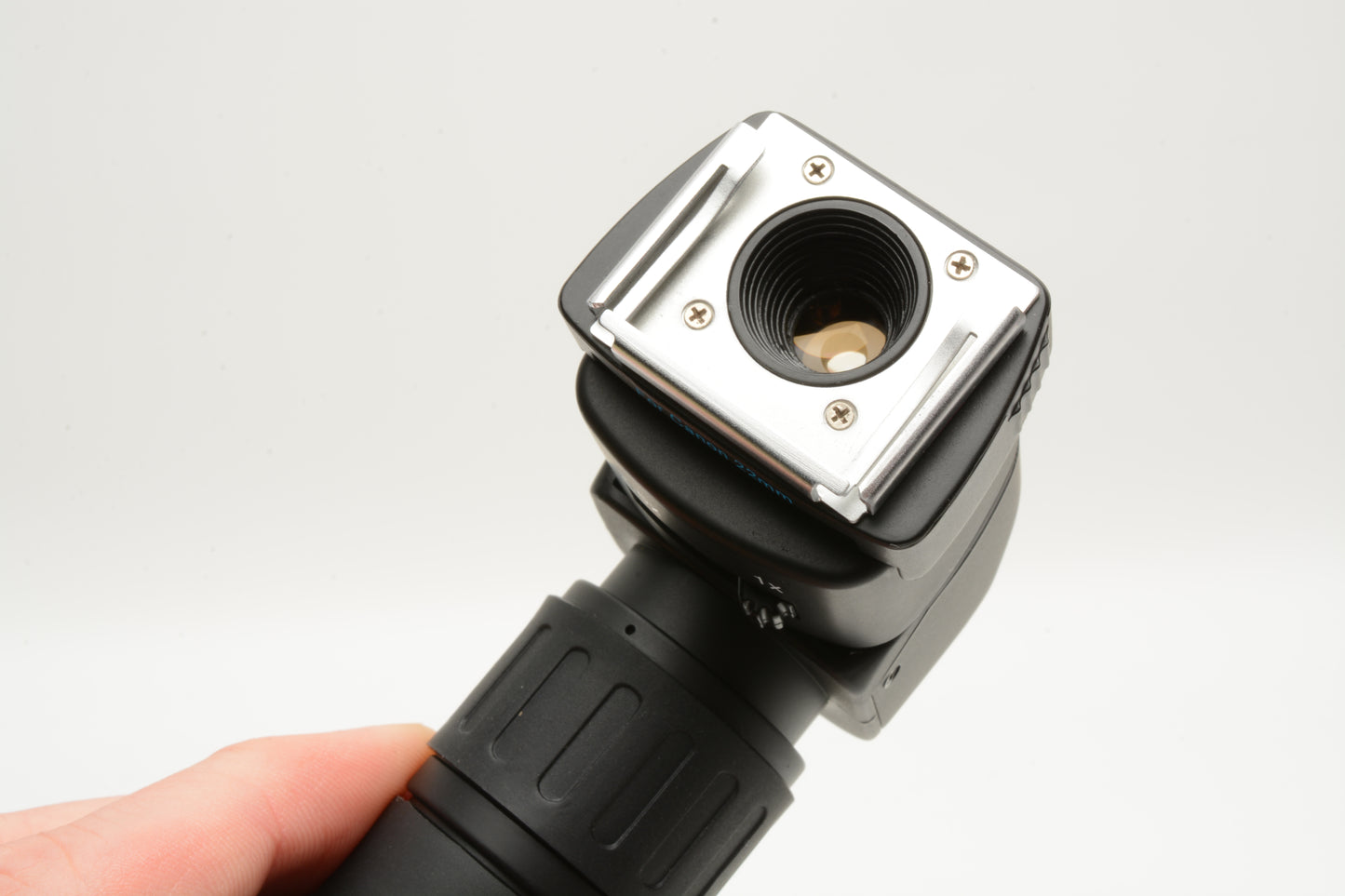 Hoodman H-RAV Right Angle Finder Viewer + 5X Adapters, case, Mint-