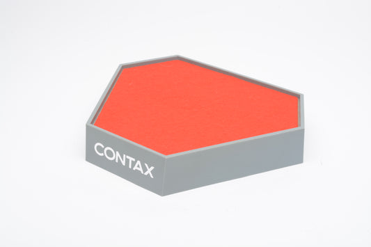 Contax Red felt lined diamond shaped camera display - clean - genuine