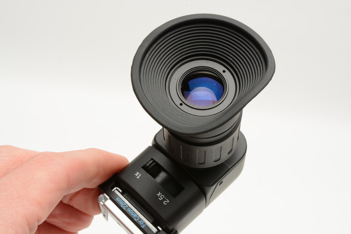 Hoodman H-RAV Right Angle Finder Viewer + 5X Adapters, case, Mint-
