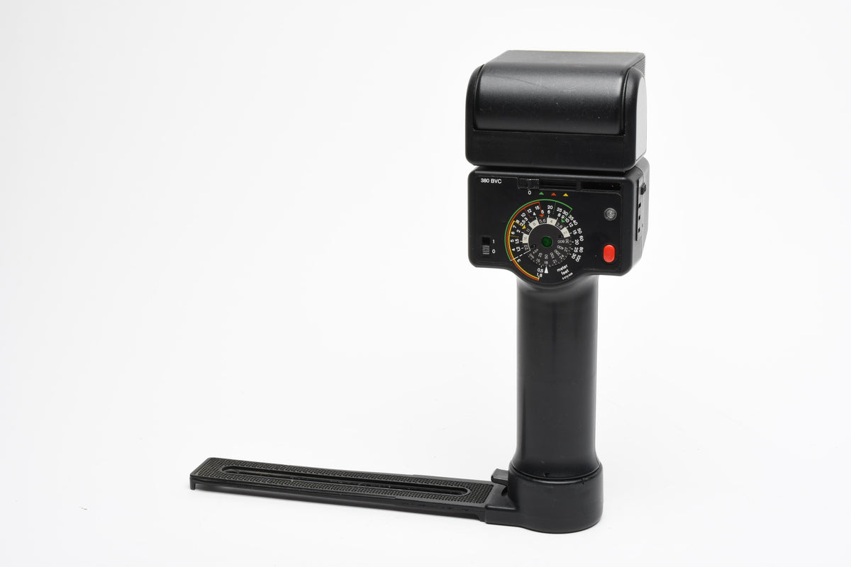 Braun 380 BVC Handle mount flash w/Diffuser, Clean, tested, nice