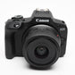 Canon EOS R100 Mirrorless w/18-45mm, 2X Batts, charger, <2K Acts! Mint-