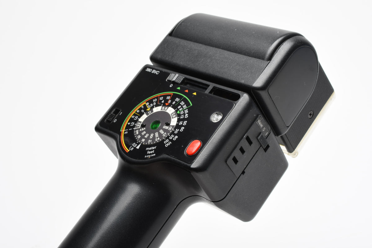 Braun 380 BVC Handle mount flash w/Diffuser, Clean, tested, nice