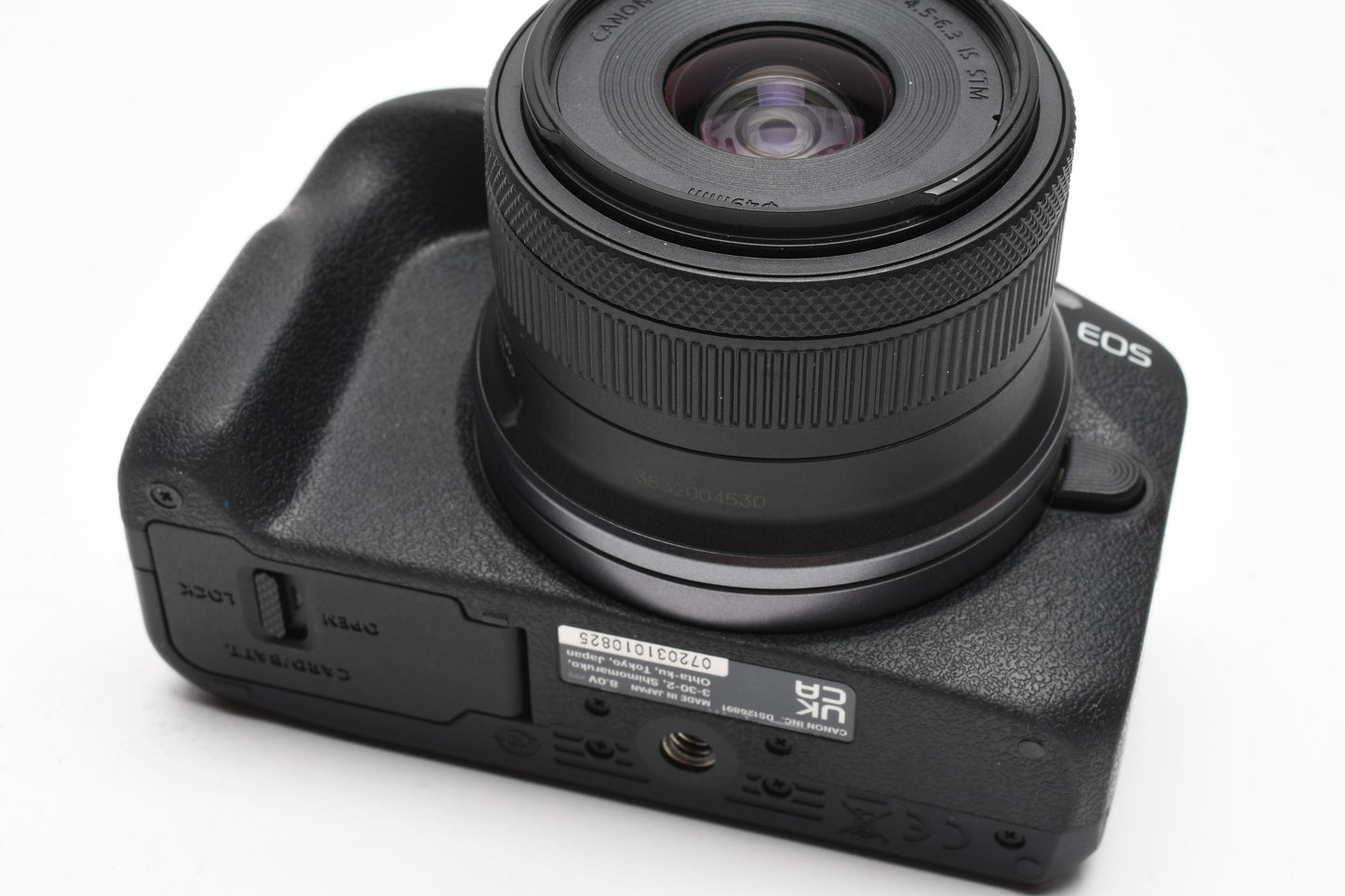 Canon EOS R100 Mirrorless w/18-45mm, 2X Batts, charger, <2K Acts! Mint-