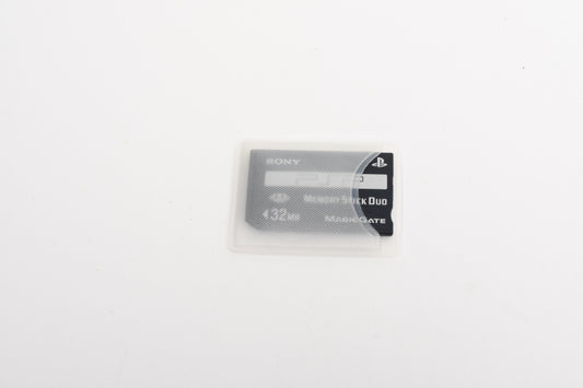 Sony 32MB PSP Memory Stick Duo Card MagicGate w/ Sleeve, Formatted