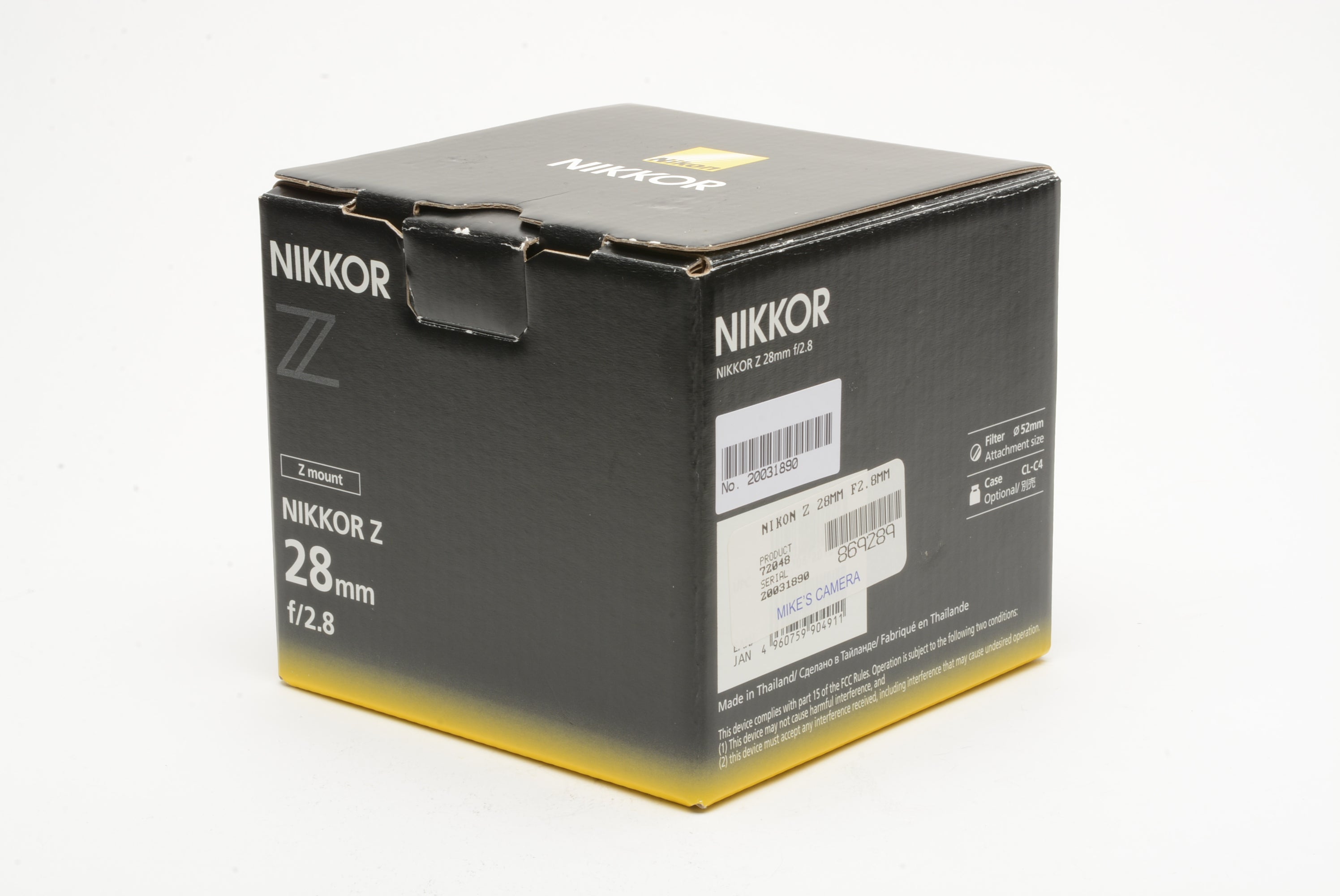 Nikon ニコン NIKKOR Z 28mm f2.8 美品 元箱焦点距離19〜70mm