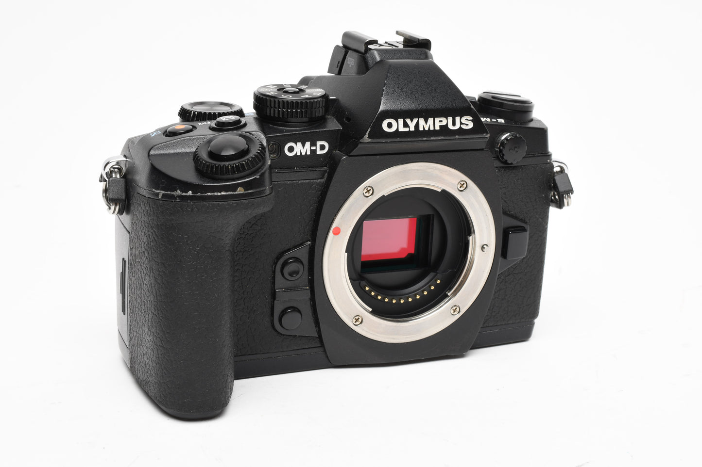Olympus OM-D E-M1 Mirrorless Body w/ Batt, Charger, Strap, 13k Acts