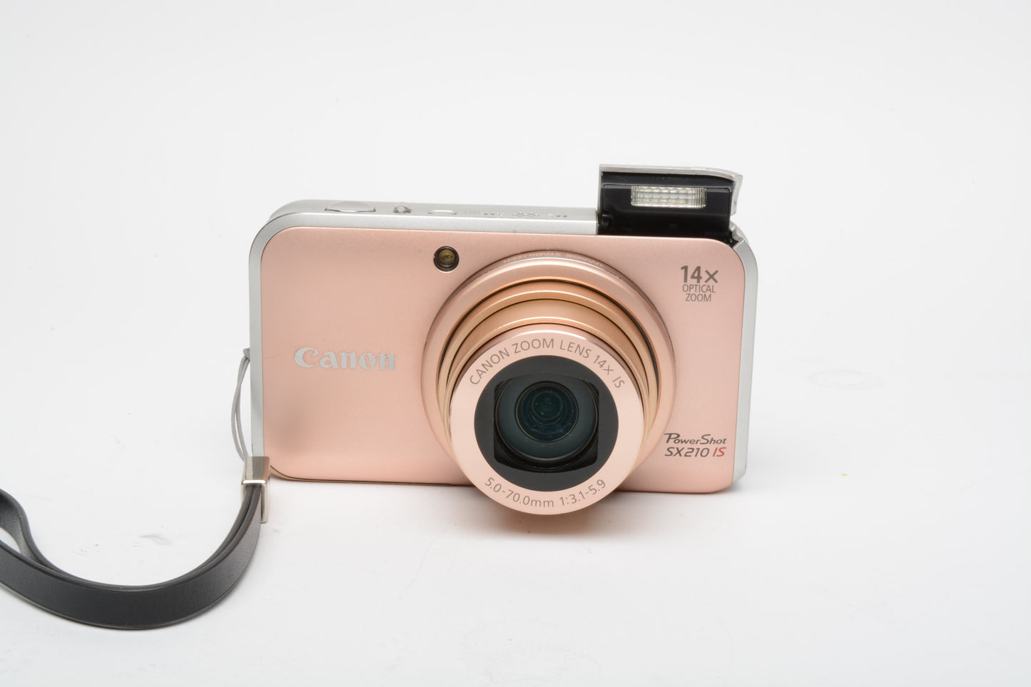 Canon Powershot SX210 IS 14X Zoom 14.1MP Digital Point&Shoot (Rose Gold) *Read