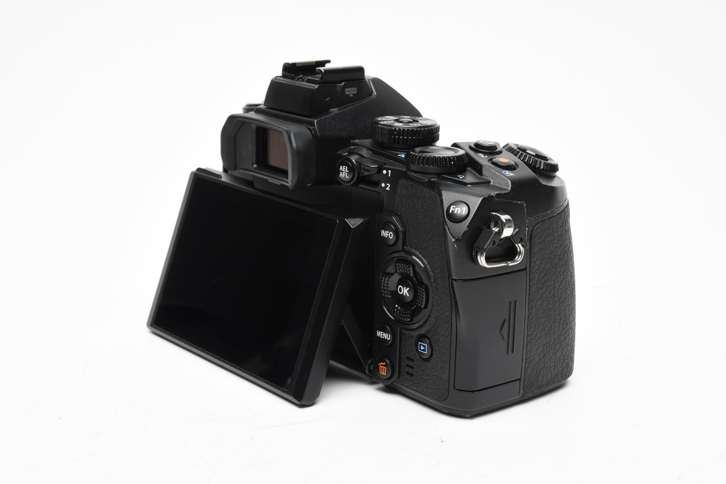 Olympus OM-D E-M1 Mirrorless Body w/ Batt, Charger, Strap, 13k Acts