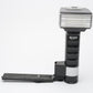 Metz 45CT1 handle mount flash, diffuser, sync, + #61658 DC pack adapter, tested