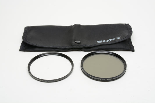 Agfaphoto set of 2 82mm filters:  UV and CPL