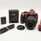 Nikon D3100 Red DSLR w/18-55mm VR zoom, batt+charger Only 937 Acts