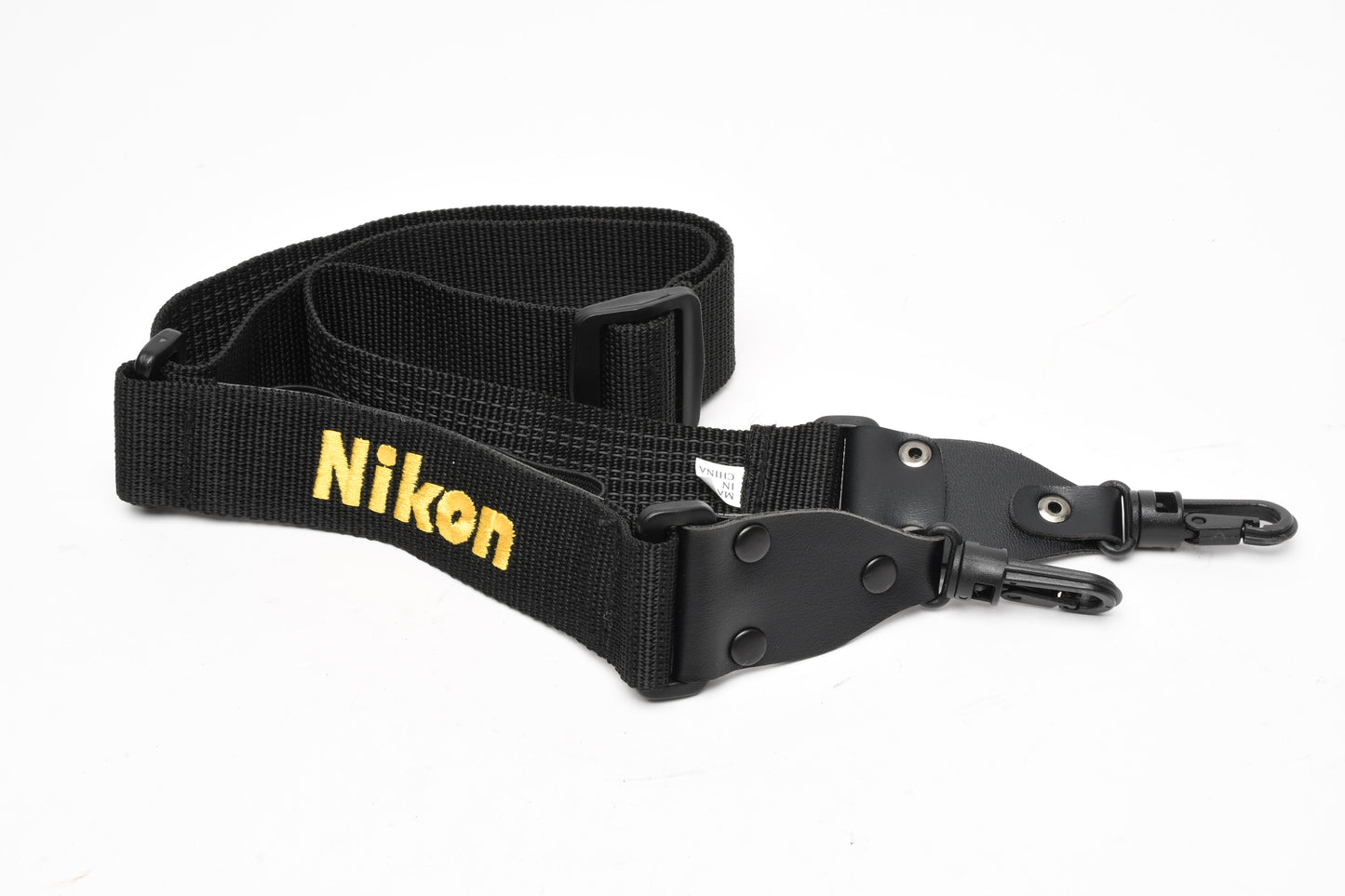 Nikon adjustable camera bag strap w/ film holders, 1.5" wide, mint-