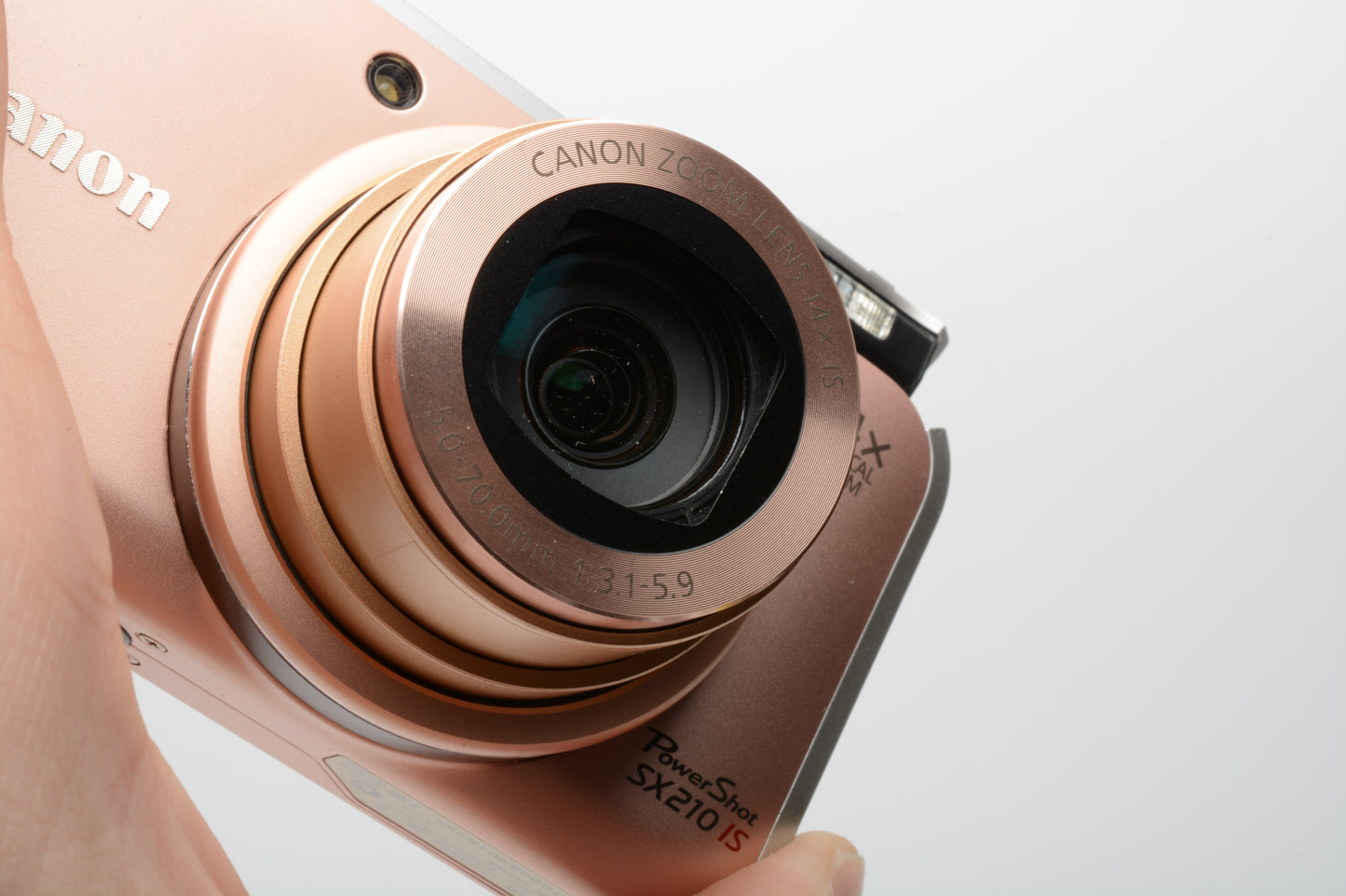 Canon Powershot SX210 IS 14X Zoom 14.1MP Digital Point&Shoot (Rose Gold) *Read