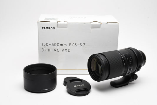 Tamron 150-500mm f5-6.7 Di III VC VXD Lens (Sony E Mount), Collar, USA