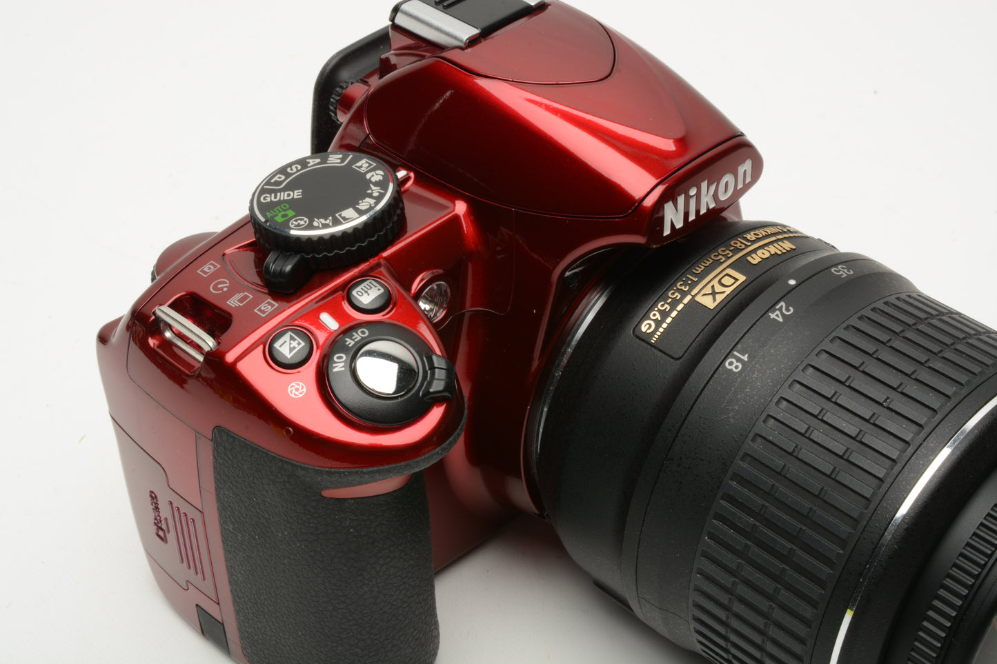 Nikon D3100 Red DSLR w/18-55mm VR zoom, batt+charger Only 937 Acts