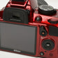 Nikon D3100 Red DSLR w/18-55mm VR zoom, batt+charger Only 937 Acts