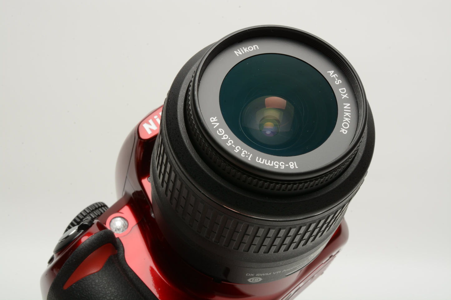 Nikon D3100 Red DSLR w/18-55mm VR zoom, batt+charger Only 937 Acts