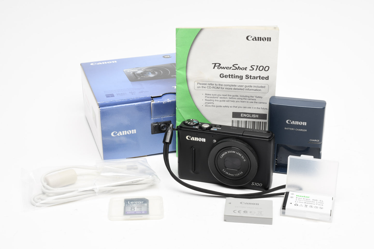 Canon PowerShot S100 12.1MP Digital Point&Shoot Camera (Black) *READ