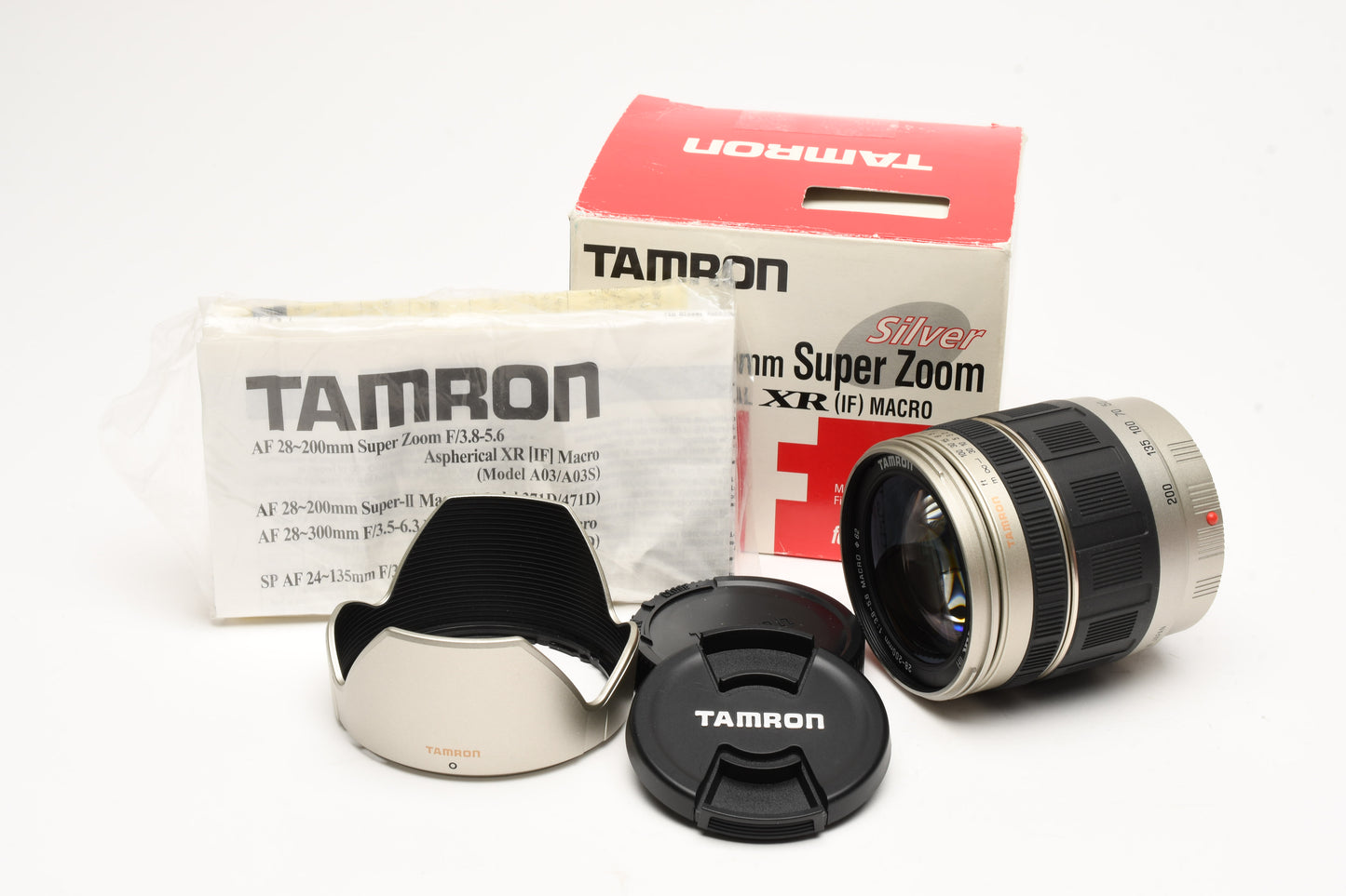 Tamron 28-200mm f3.8-5.6 Asph. Super Zoom Silver Minolta - A-Mount, Mint