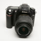 Nikon D50 DSLR body w/18-55mm f3.5-5.6G VR, batt, charger, USB, SD, 13K Acts
