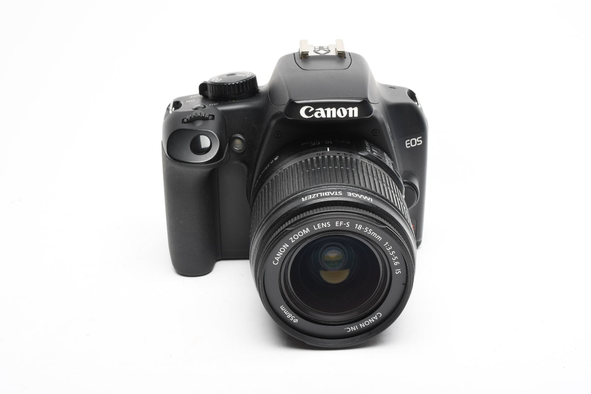 Canon EOS Rebel XS DSLR w/18-55mm f3.5-5.6 IS zoom, 2X batts+charger+manual++