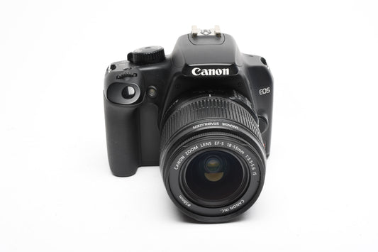 Canon EOS Rebel XS DSLR w/18-55mm f3.5-5.6 IS zoom, 2X batts+charger+manual++