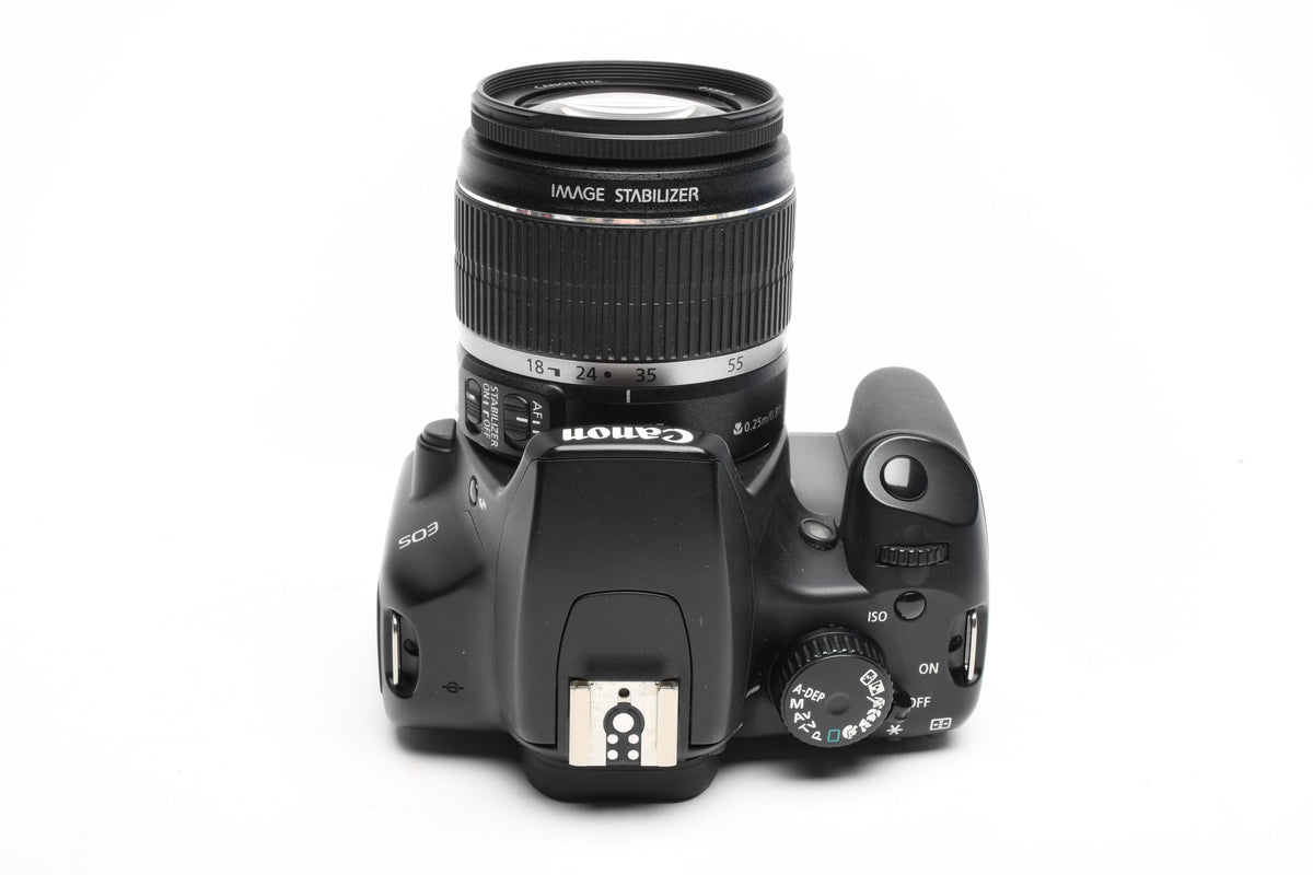 Canon EOS Rebel XS DSLR w/18-55mm f3.5-5.6 IS zoom, 2X batts+charger+manual++