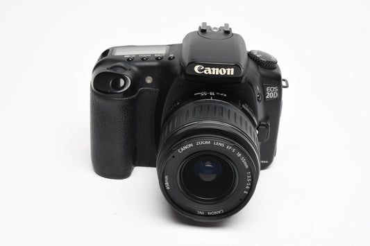 Canon EOS 20D DSLR w/18-55mm f/3.5-5.6 Lens, Batt., charger, strap, UV++